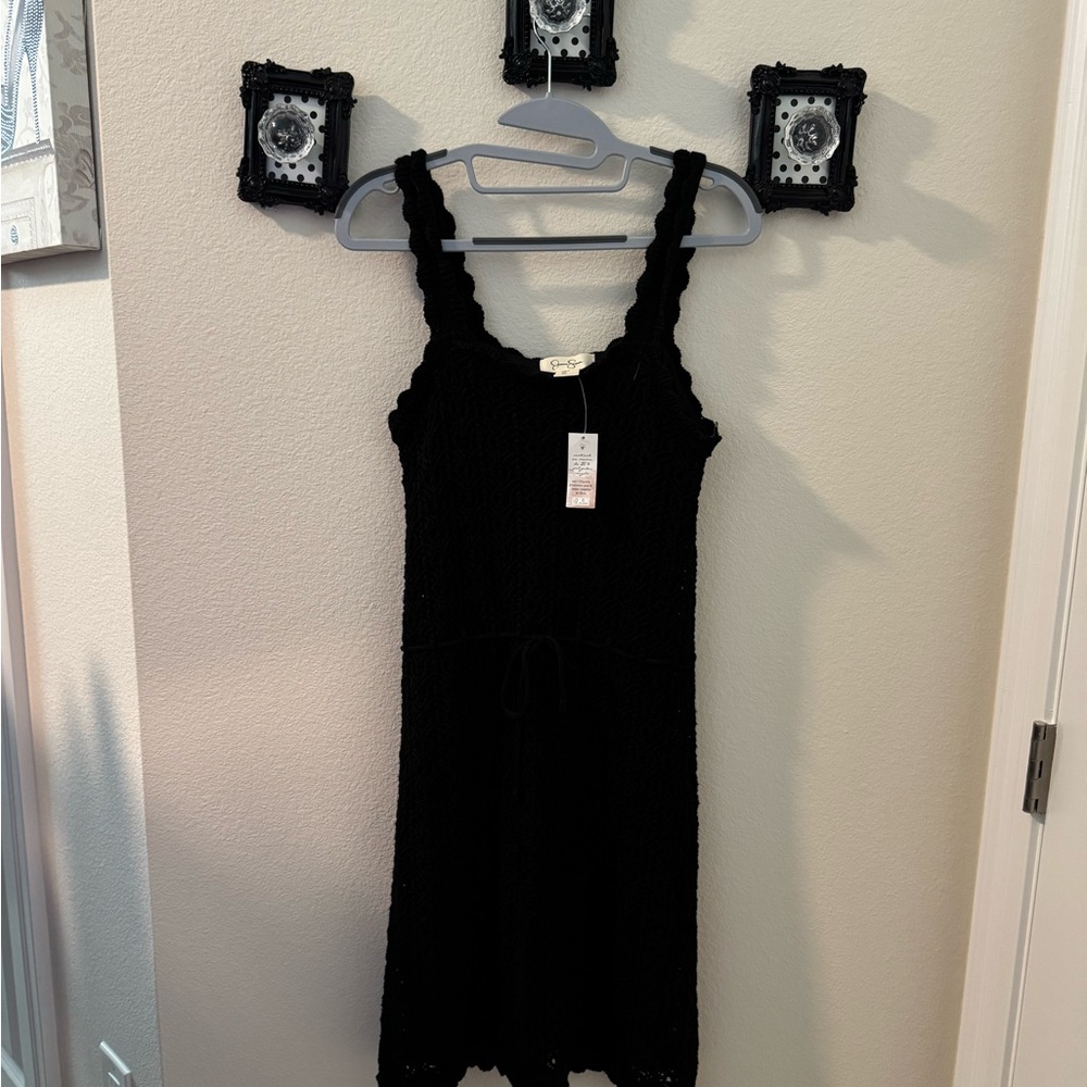 Jessica Simpson Elegant Black Lace Dress